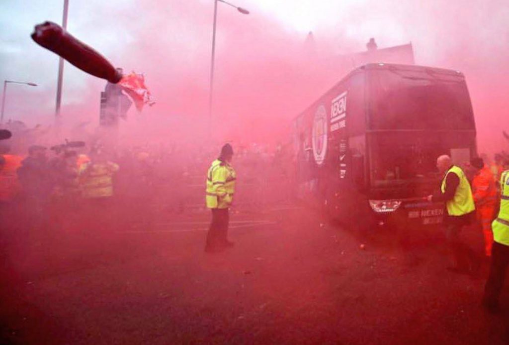 Statement on damage caused to Manchester City team coach
