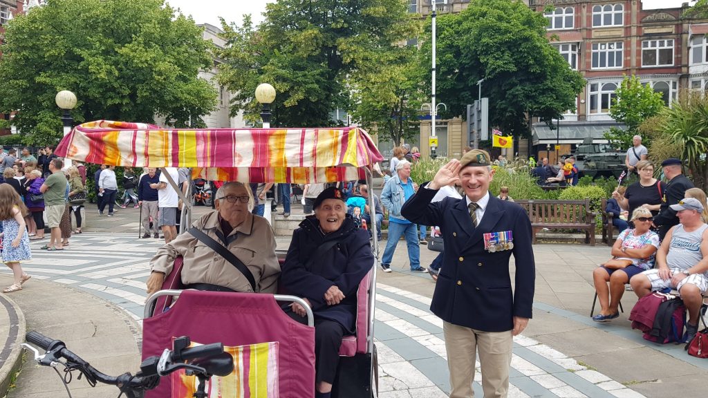 Birkdale Park Rickshaw Takes Centre Stage at Armed Forces Service