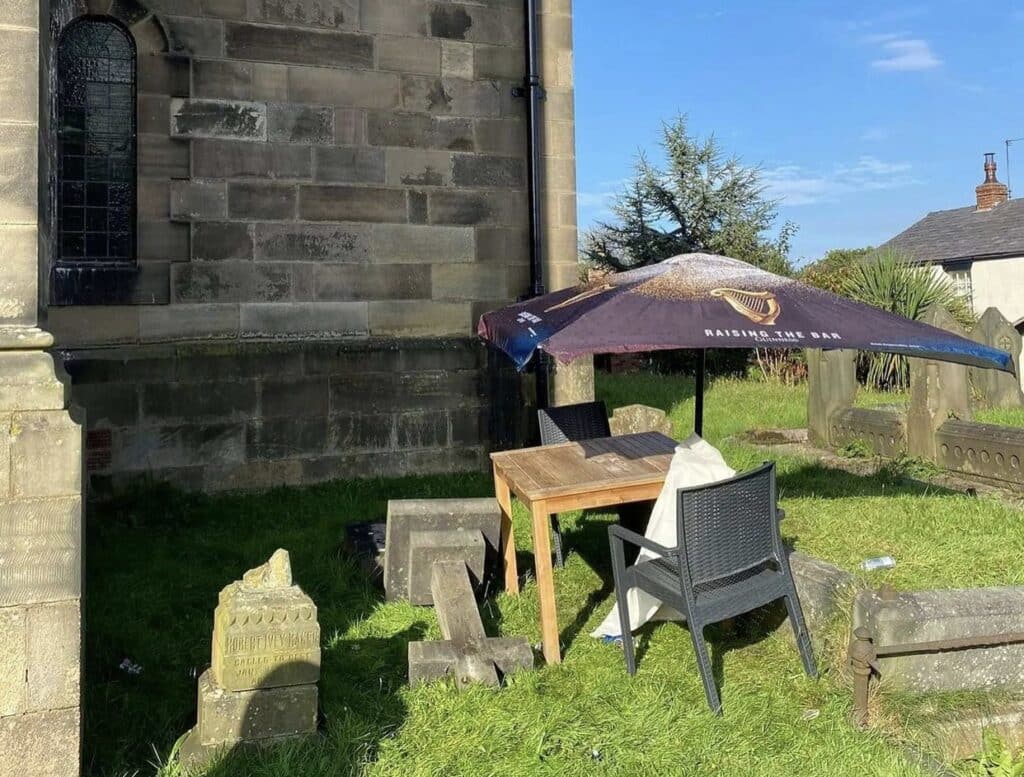 Vandals wake up with criminally sore head after Churchtown booze up
