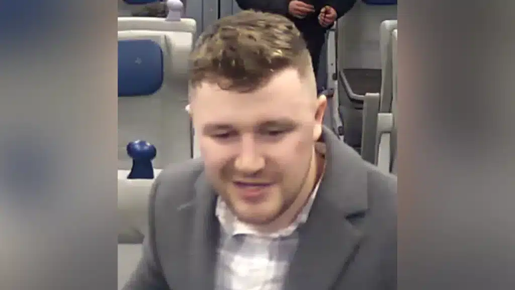 CCTV image released following passenger assault on Merseyside train